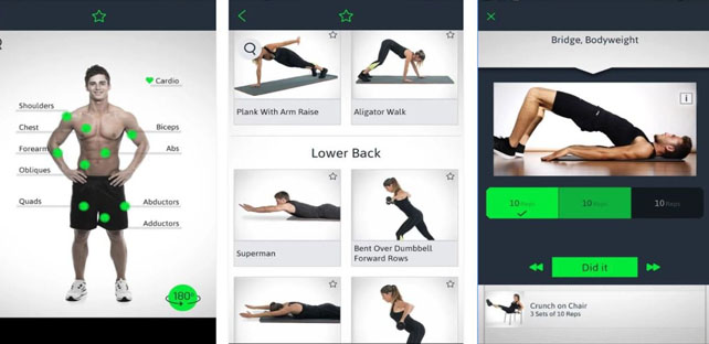 home workouts app