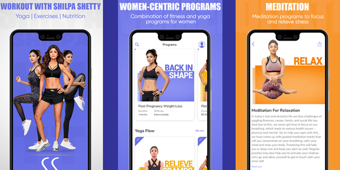 Shilpa Shetty - Fitness (Yoga, Exercise & Diet)